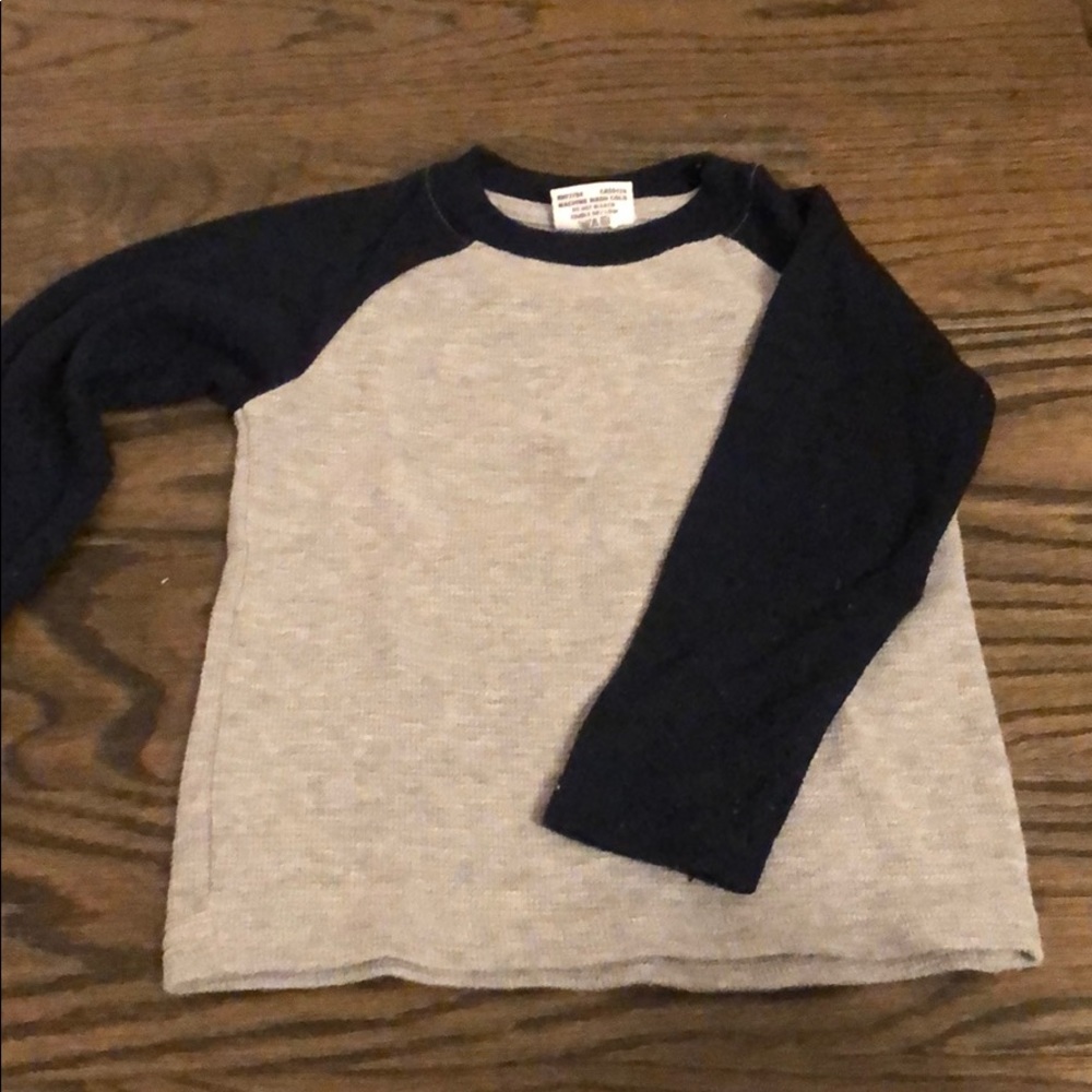 Mish thermal shirt grey and navy sz 2